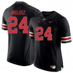 Men's Ohio State Buckeyes #24 Sam Wiglusz Blackout Nike NCAA College Football Jersey Version BVF5044AK